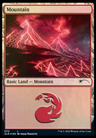 Mountain (Lightning) (570) [Secret Lair Drop Promos] | Chromatic Games