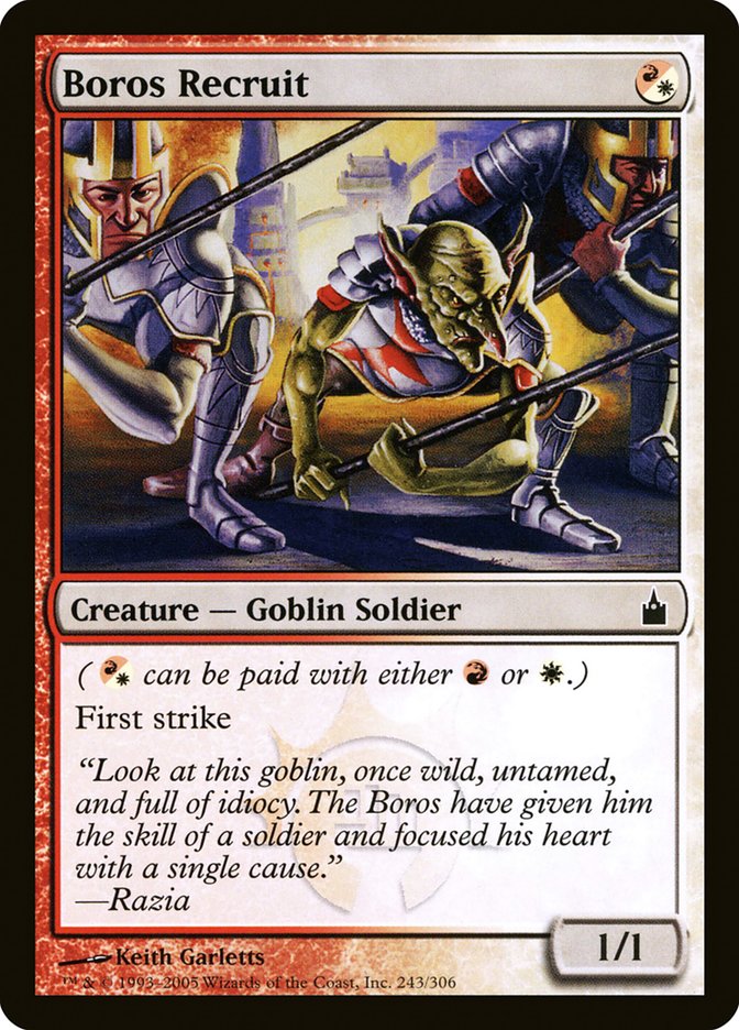 Boros Recruit 243/306 (Ravnica: City of Guilds)  | Chromatic Games