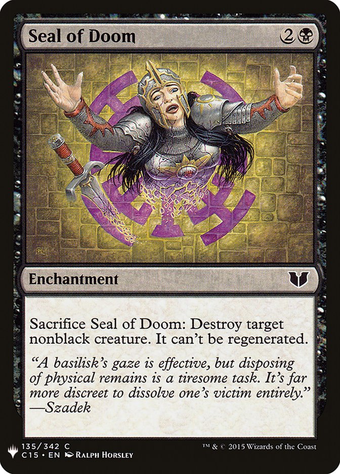 Seal of Doom [Mystery Booster] | Chromatic Games
