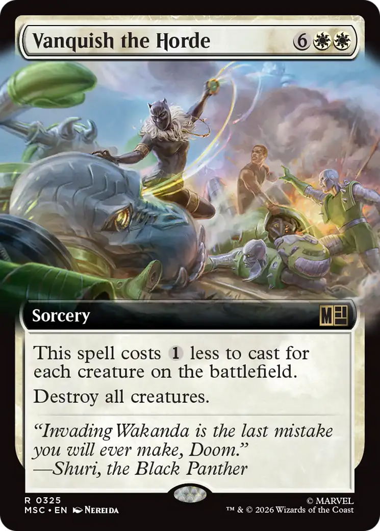 Vanquish the Horde (Extended Art) [Marvel Super Heroes Commander] | Chromatic Games