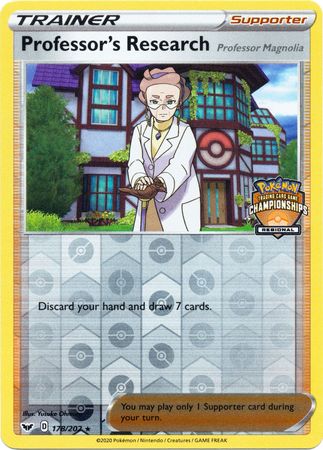 Professor's Research (178/202) (Regional Championship Promo) [Sword & Shield: Base Set] | Chromatic Games