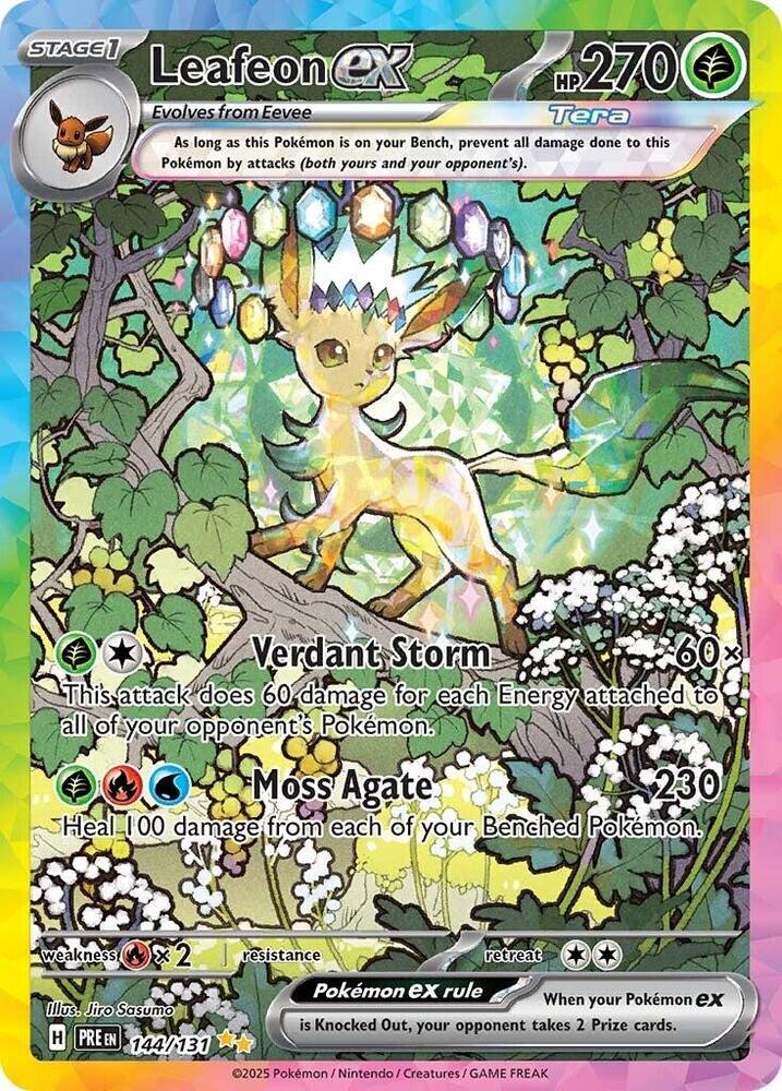 Leafeon ex (144/131) [Scarlet & Violet: Prismatic Evolutions] | Chromatic Games