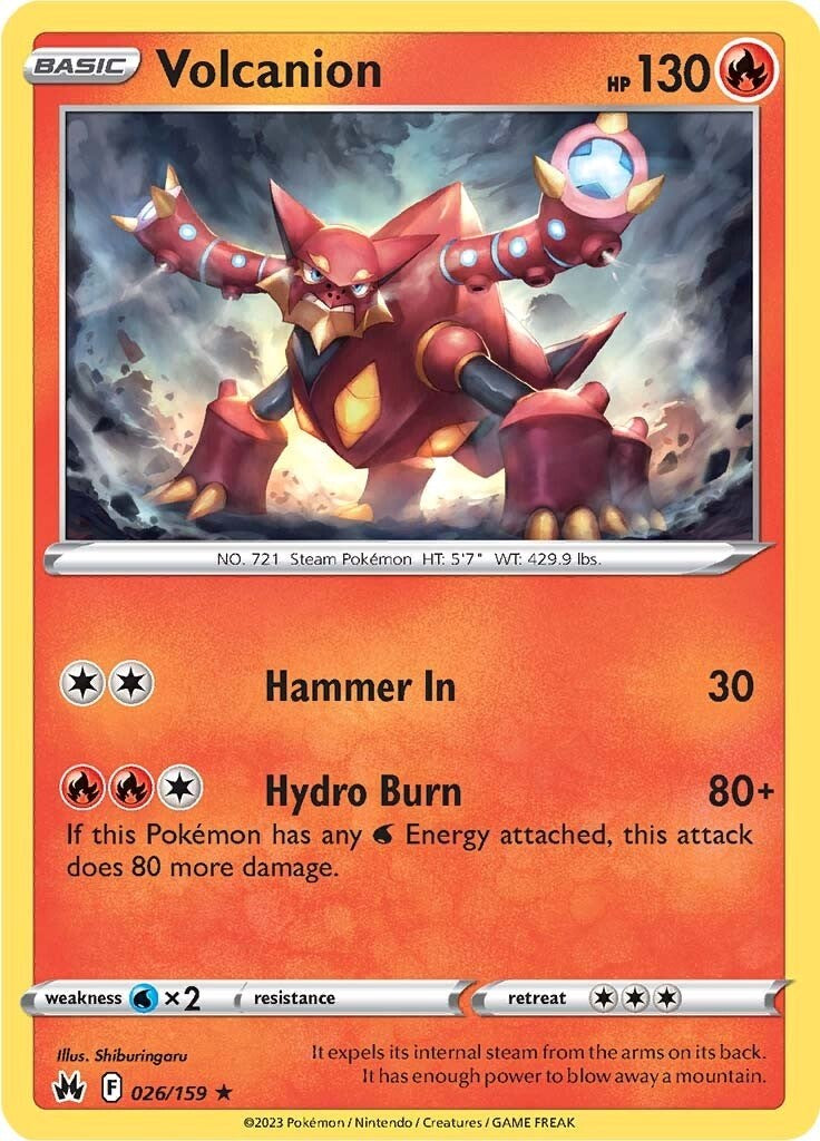 Volcanion (026/159) [Sword & Shield: Crown Zenith] | Chromatic Games