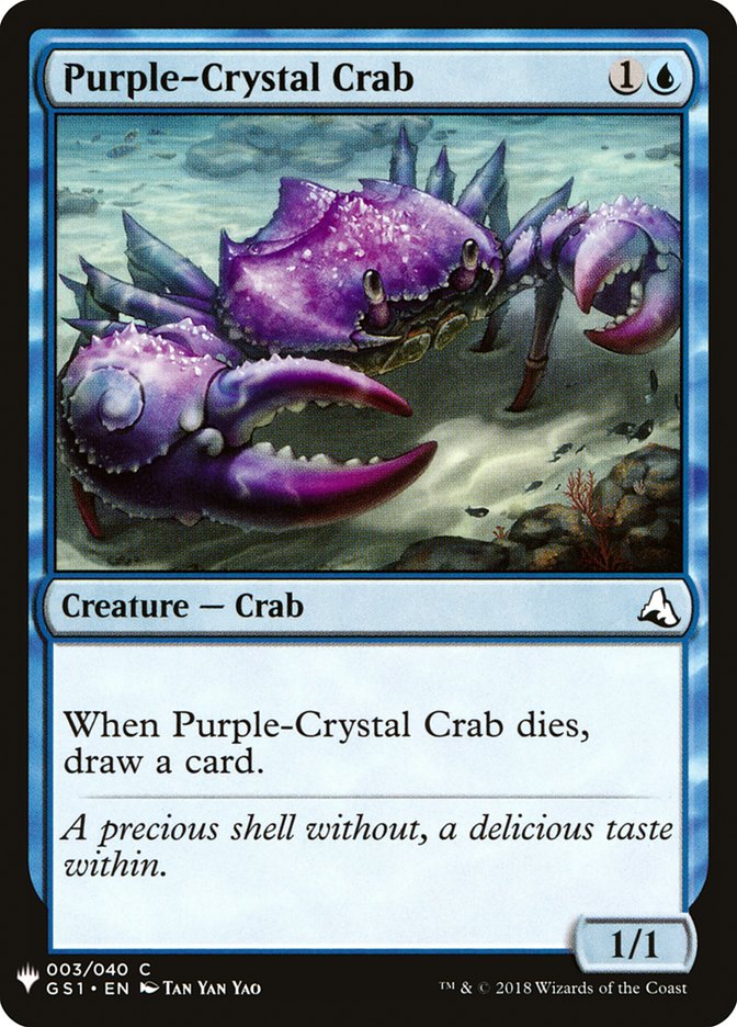 Purple-Crystal Crab [Mystery Booster] | Chromatic Games