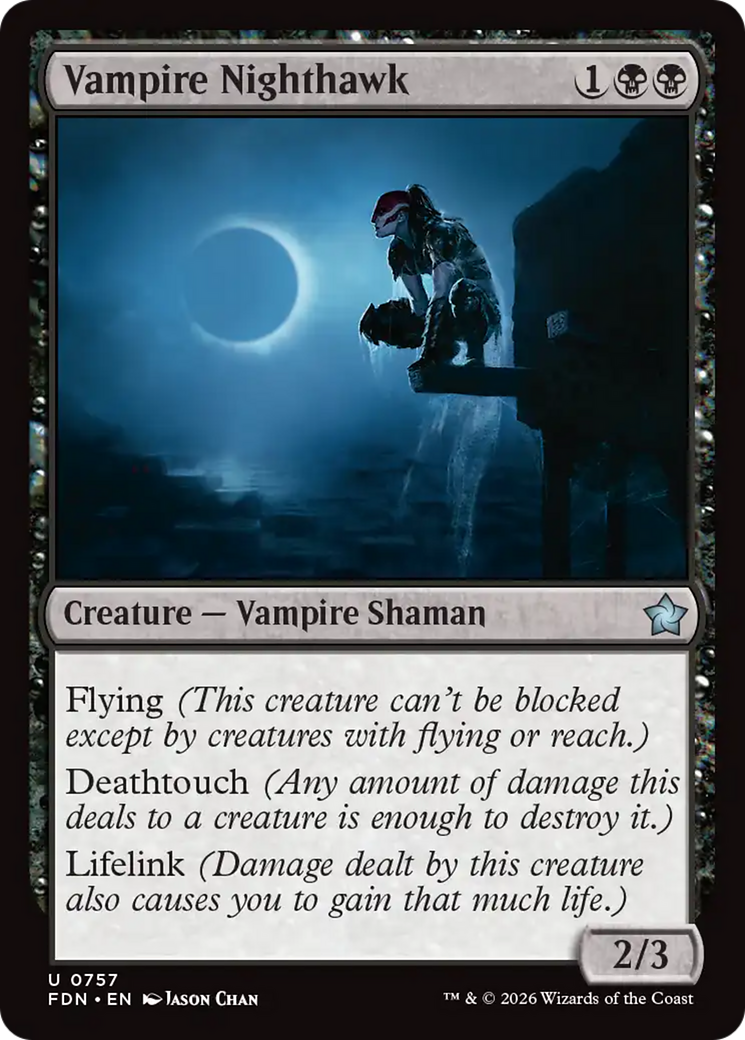 Vampire Nighthawk (0757) [Foundations] | Chromatic Games