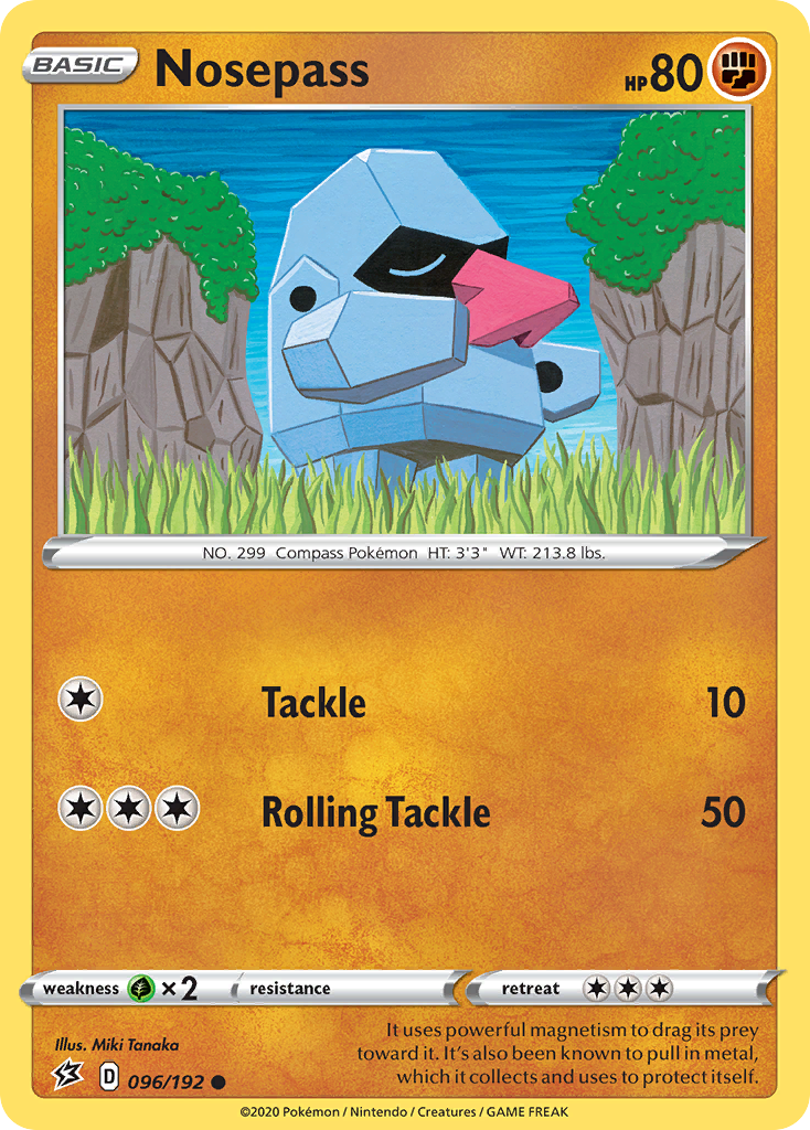 Nosepass (096/192) [Sword & Shield: Rebel Clash] | Chromatic Games