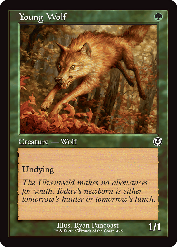 Young Wolf (Retro Frame) [Innistrad Remastered] | Chromatic Games