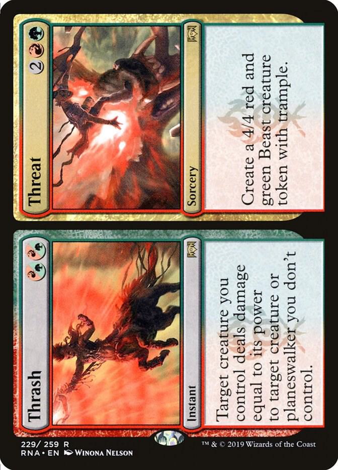 Thrash // Threat 229/259 (Ravnica Allegiance)  | Chromatic Games