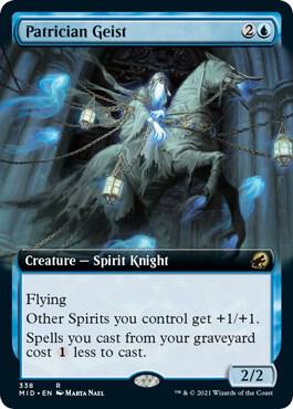 Patrician Geist Extended Art 338/277 (Innistrad: Midnight Hunt)  | Chromatic Games