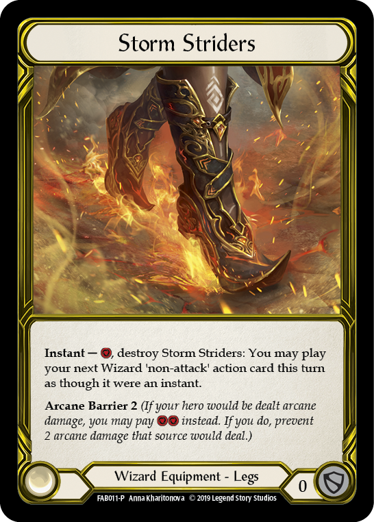Storm Striders [FAB011-P] (Promo)  1st Edition Cold Foil - Golden | Chromatic Games