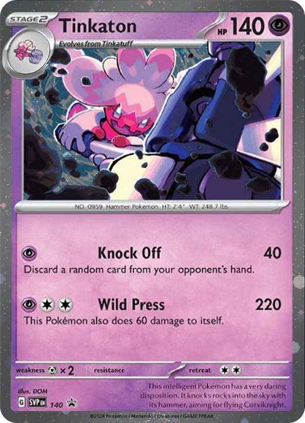 Tinkaton (SVP140) (Cosmos Holo) [Scarlet & Violet: Black Star Promos] | Chromatic Games