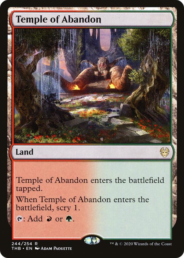 Temple of Abandon 244/254 (Theros Beyond Death)  - Foil | Chromatic Games
