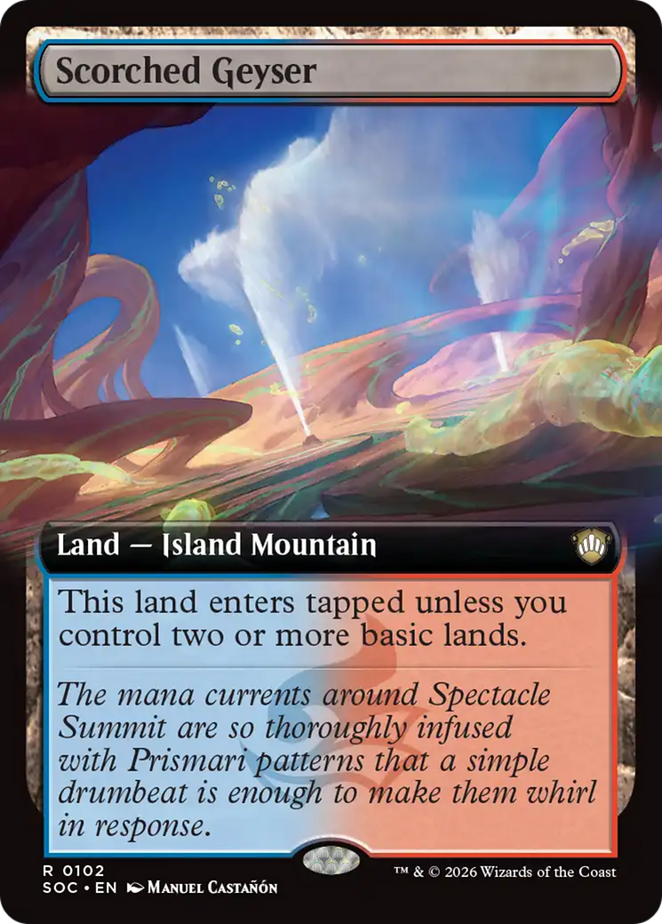 Scorched Geyser (Extended Art) [Secrets of Strixhaven Commander] | Chromatic Games