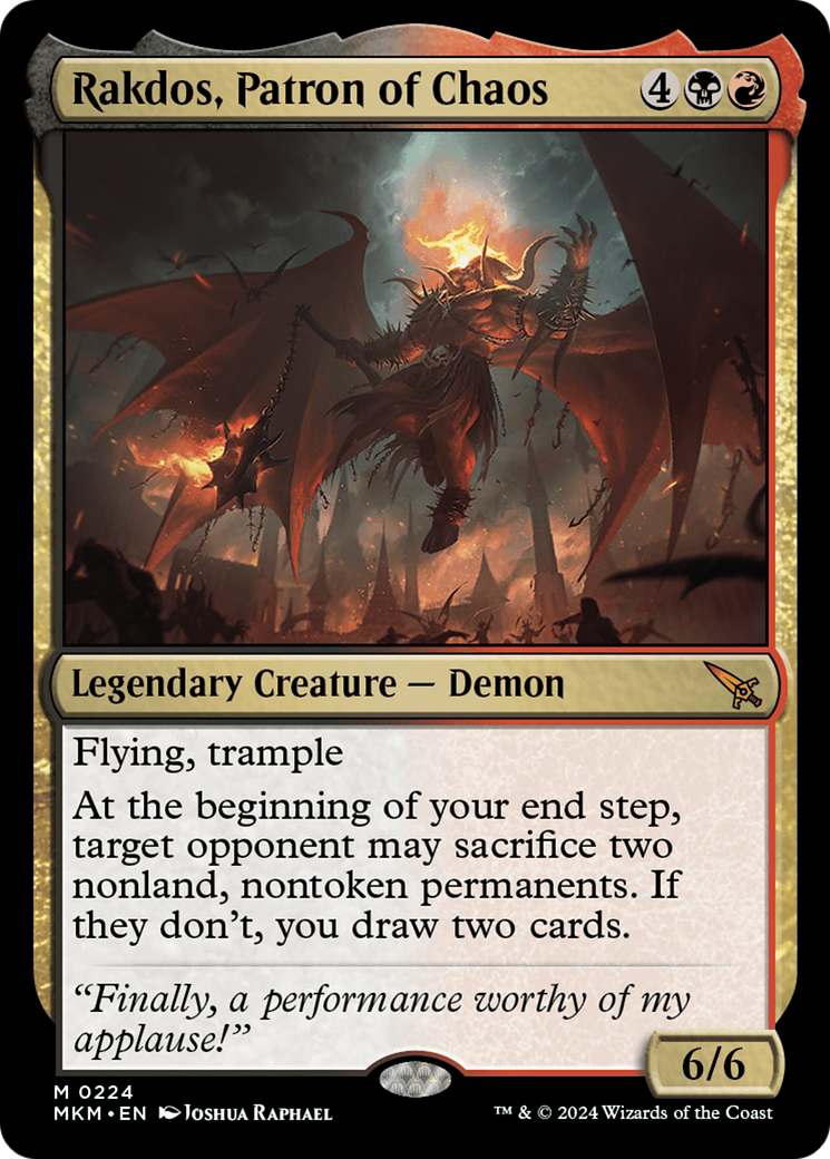 Rakdos, Patron of Chaos [Murders at Karlov Manor] | Chromatic Games