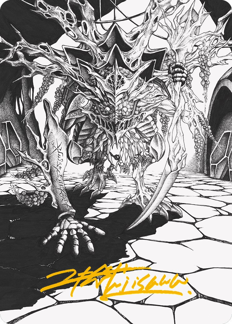 Thrun, Breaker of Silence Art Card (Gold-Stamped Signature) [Phyrexia: All Will Be One Art Series] | Chromatic Games