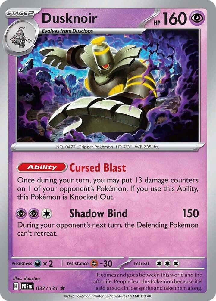 Dusknoir (037/131) [Scarlet & Violet: Prismatic Evolutions] | Chromatic Games