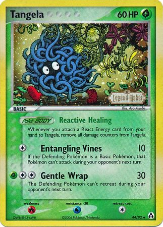 Tangela (44/92) (Stamped) [EX: Legend Maker] | Chromatic Games