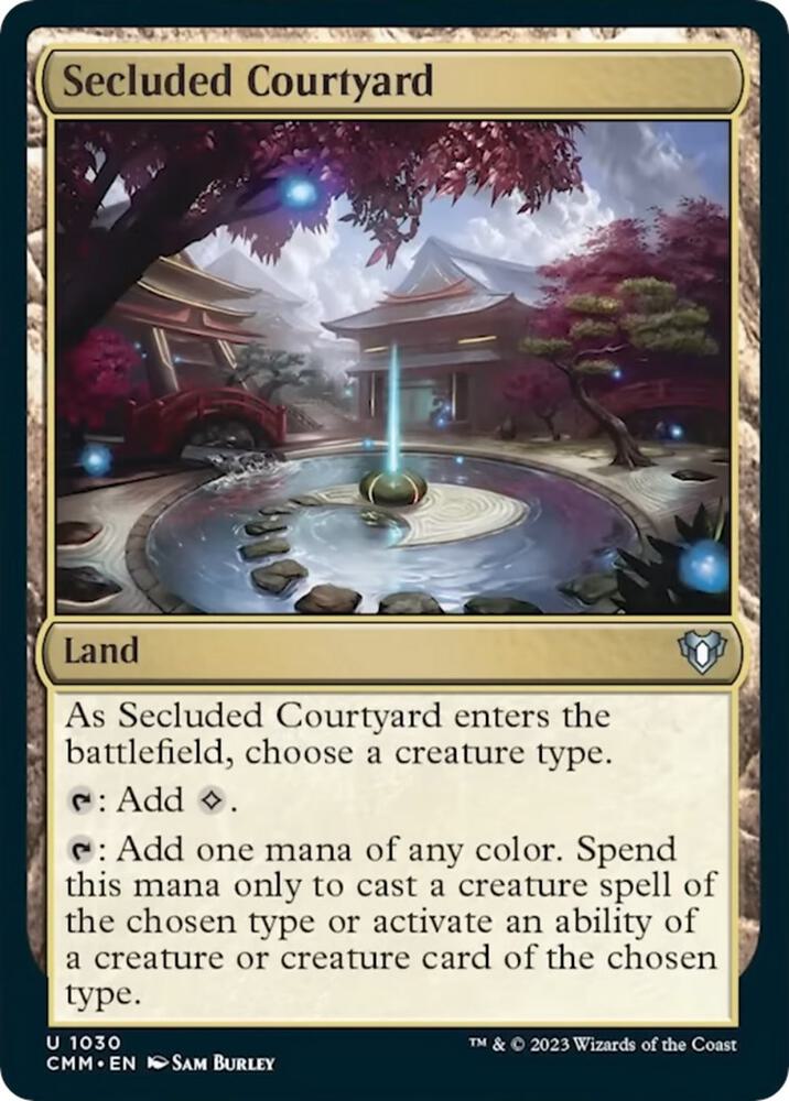 Secluded Courtyard 1030/451 (Commander Masters)  | Chromatic Games
