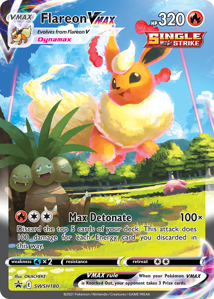 Flareon VMAX (SWSH180) (Jumbo Card) [Sword & Shield: Black Star Promos] | Chromatic Games