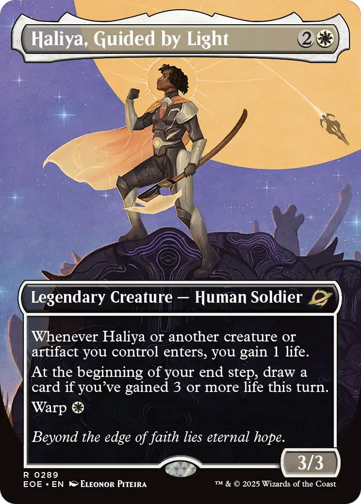 Haliya, Guided by Light (Borderless) [Edge of Eternities] | Chromatic Games