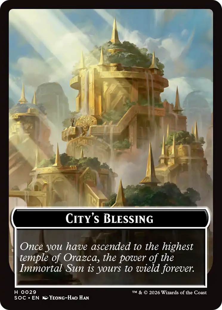 Food // City's Blessing Double-Sided Token [Secrets of Strixhaven Commander Tokens] | Chromatic Games