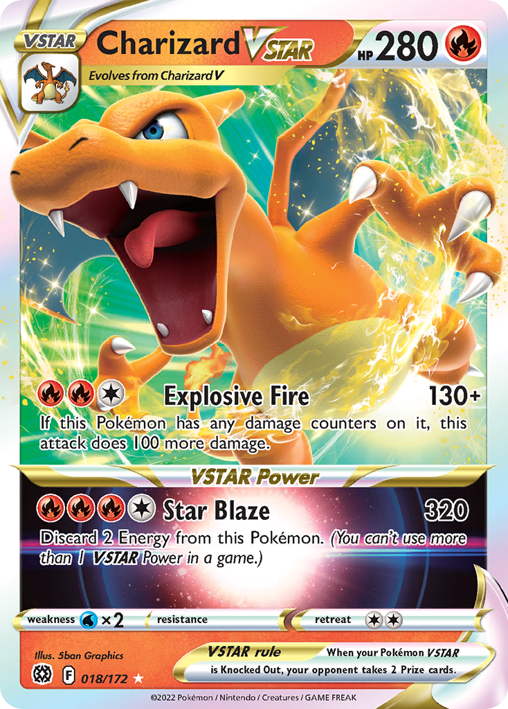 Charizard VSTAR (018/172) (Jumbo Card) [Sword & Shield: Brilliant Stars] | Chromatic Games