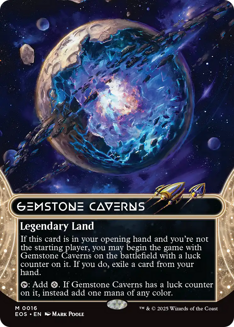 Gemstone Caverns (0016) (Borderless) [Edge of Eternities: Stellar Sights] | Chromatic Games