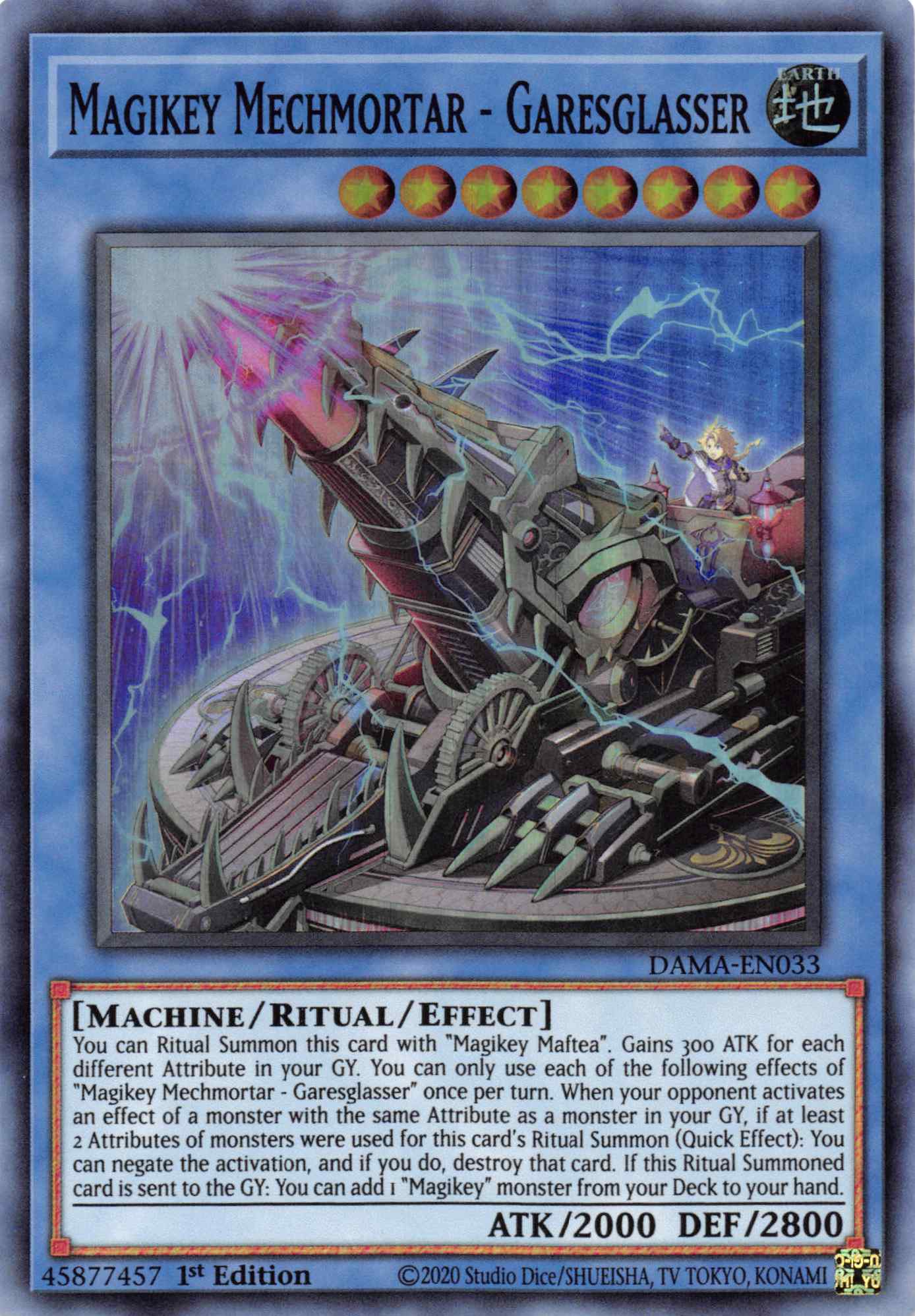 Magikey Mechmortar - Garesglasser [DAMA-EN033] Super Rare | Chromatic Games