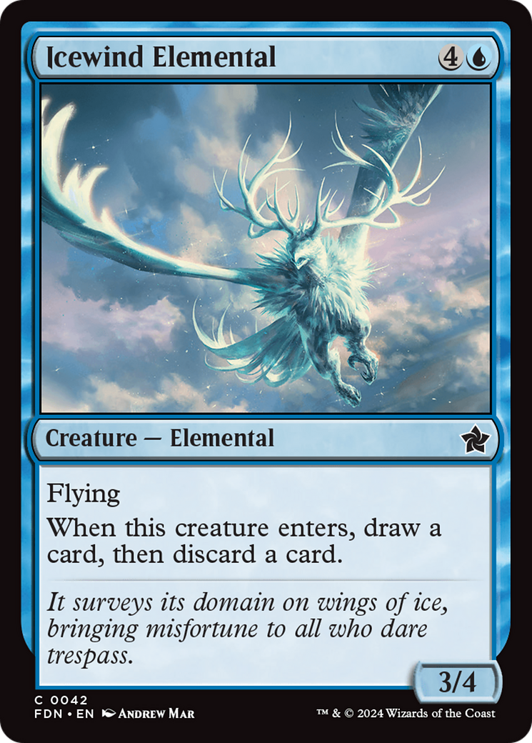 Icewind Elemental [Foundations] | Chromatic Games