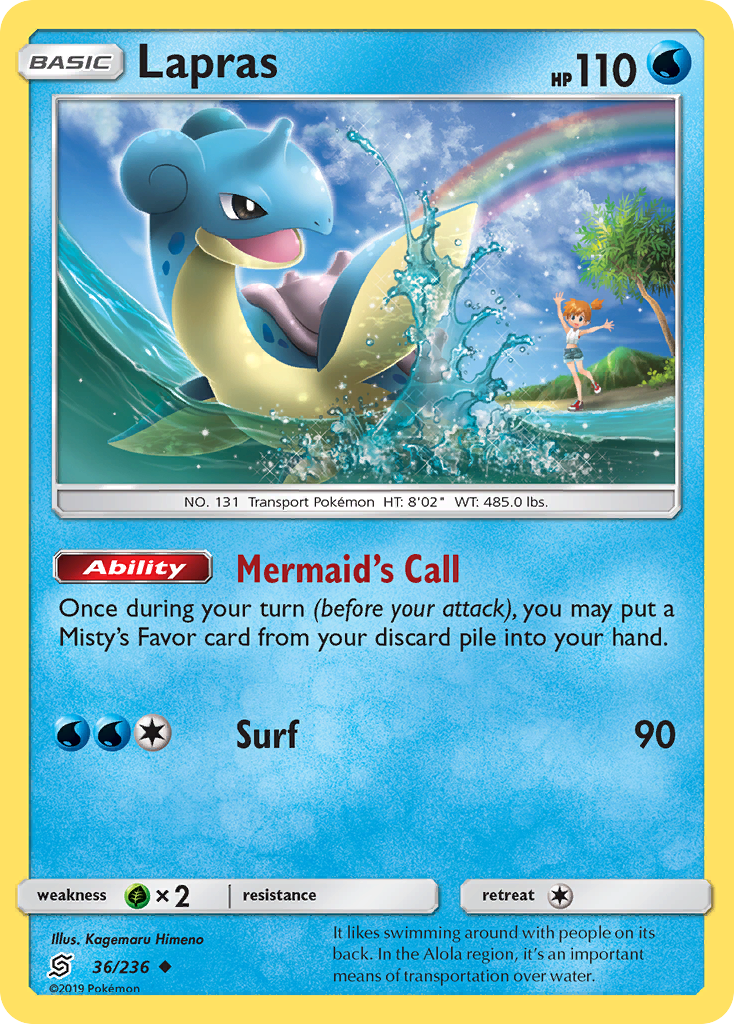 Lapras (36/236) [Sun & Moon: Unified Minds] | Chromatic Games