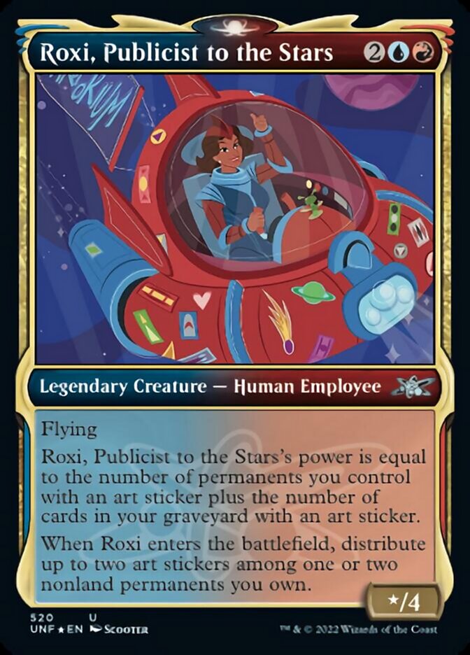 Roxi, Publicist to the Stars (Showcase) (Galaxy Foil) [Unfinity] | Chromatic Games