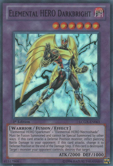 Elemental HERO Darkbright [LCGX-EN063] Super Rare | Chromatic Games
