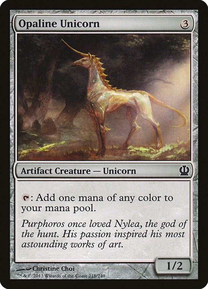 Opaline Unicorn 218/249 (Theros)  | Chromatic Games