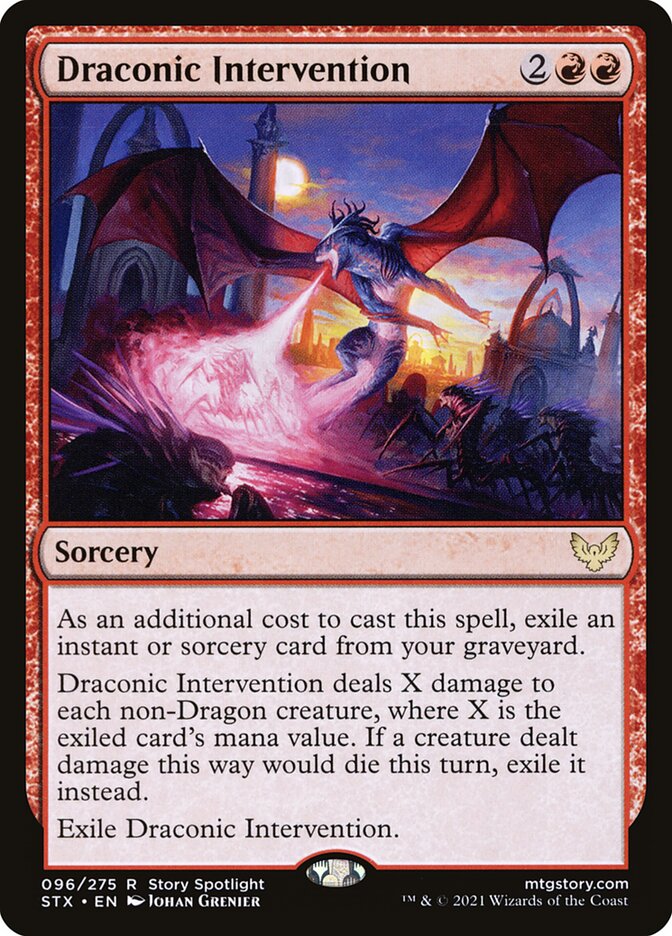 Draconic Intervention 96 (Strixhaven: School of Mages)  | Chromatic Games