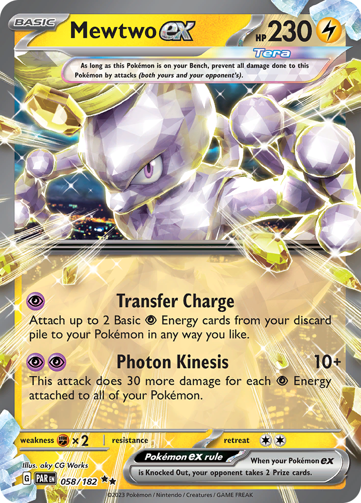 Mewtwo ex (058/182) [Scarlet & Violet: Paradox Rift] | Chromatic Games