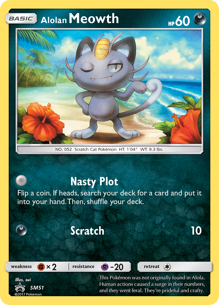 Alolan Meowth (SM51) [Sun & Moon: Black Star Promos] | Chromatic Games