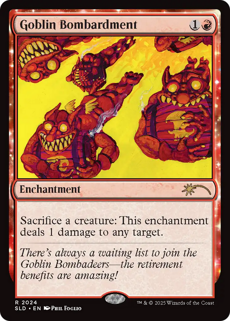 Goblin Bombardment (2024) (Rainbow Foil) [Secret Lair Drop Series] | Chromatic Games