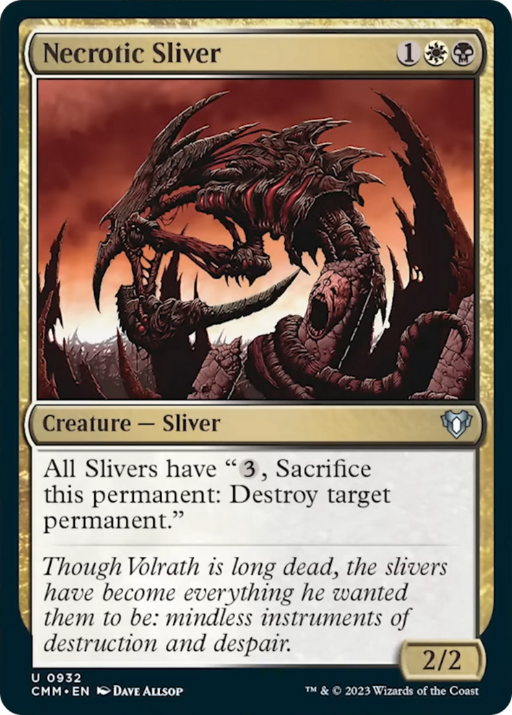 Necrotic Sliver [Commander Masters] | Chromatic Games