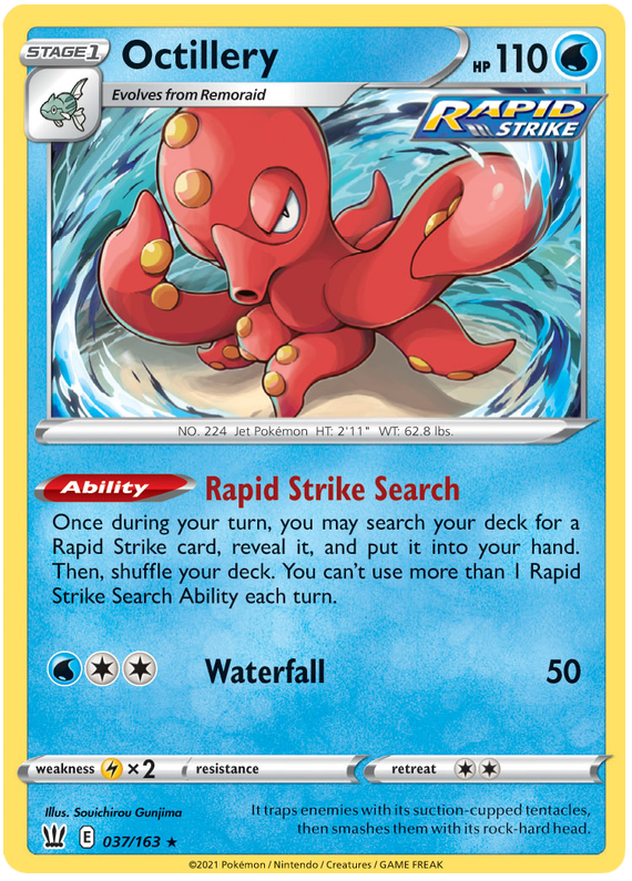 Octillery (037/163) (Theme Deck Exclusive) [Sword & Shield: Battle Styles] | Chromatic Games