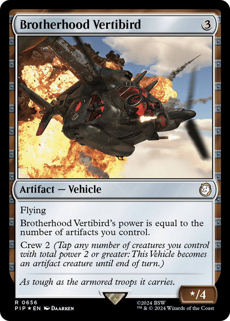 Brotherhood Vertibird (Surge Foil) [Fallout] | Chromatic Games