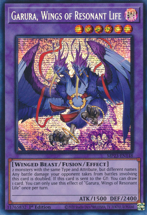 Garura, Wings of Resonant Life [MP23-EN148] Prismatic Secret Rare | Chromatic Games