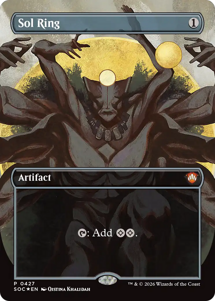 Sol Ring (Borderless) [Secrets of Strixhaven Commander] | Chromatic Games