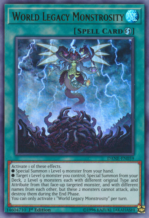World Legacy Monstrosity [DANE-EN059] Ultra Rare | Chromatic Games