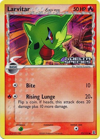 Larvitar (73/113) (Delta Species) (Stamped) [EX: Delta Species] | Chromatic Games