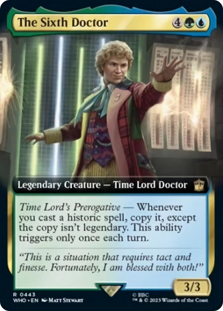 The Sixth Doctor (Extended Art) [Doctor Who] | Chromatic Games