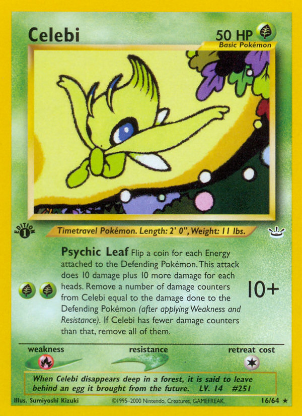 Celebi (16/64) [Neo Revelation 1st Edition] | Chromatic Games