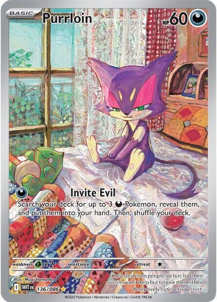 Purrloin 136/086 (SV: White Flare)  - Holofoil | Chromatic Games