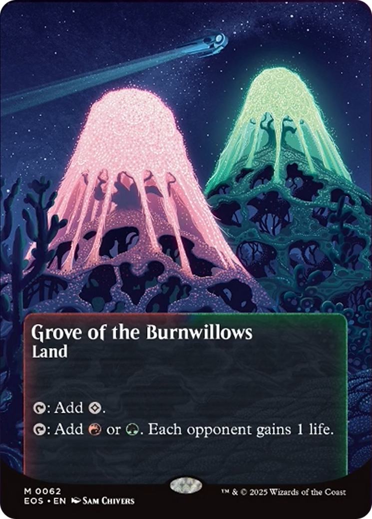 Grove of the Burnwillows (0062) (Borderless) [Edge of Eternities: Stellar Sights] | Chromatic Games
