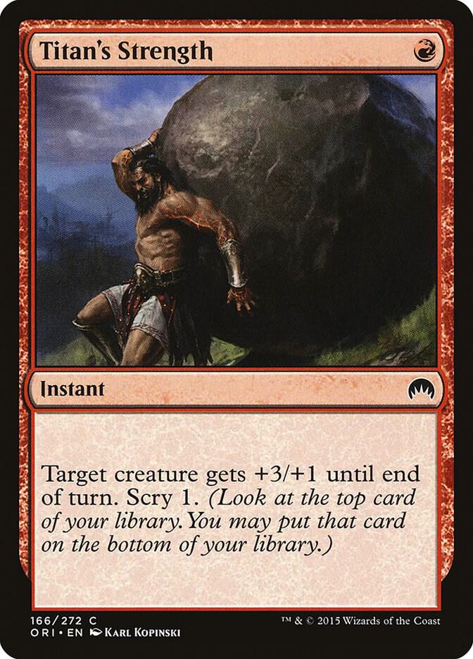 Titan's Strength 166/272 (Magic Origins)  | Chromatic Games