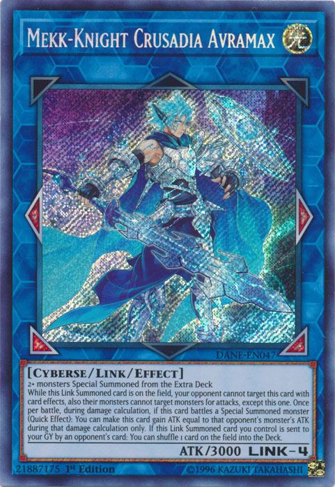 Mekk-Knight Crusadia Avramax [DANE-EN047] Secret Rare | Chromatic Games